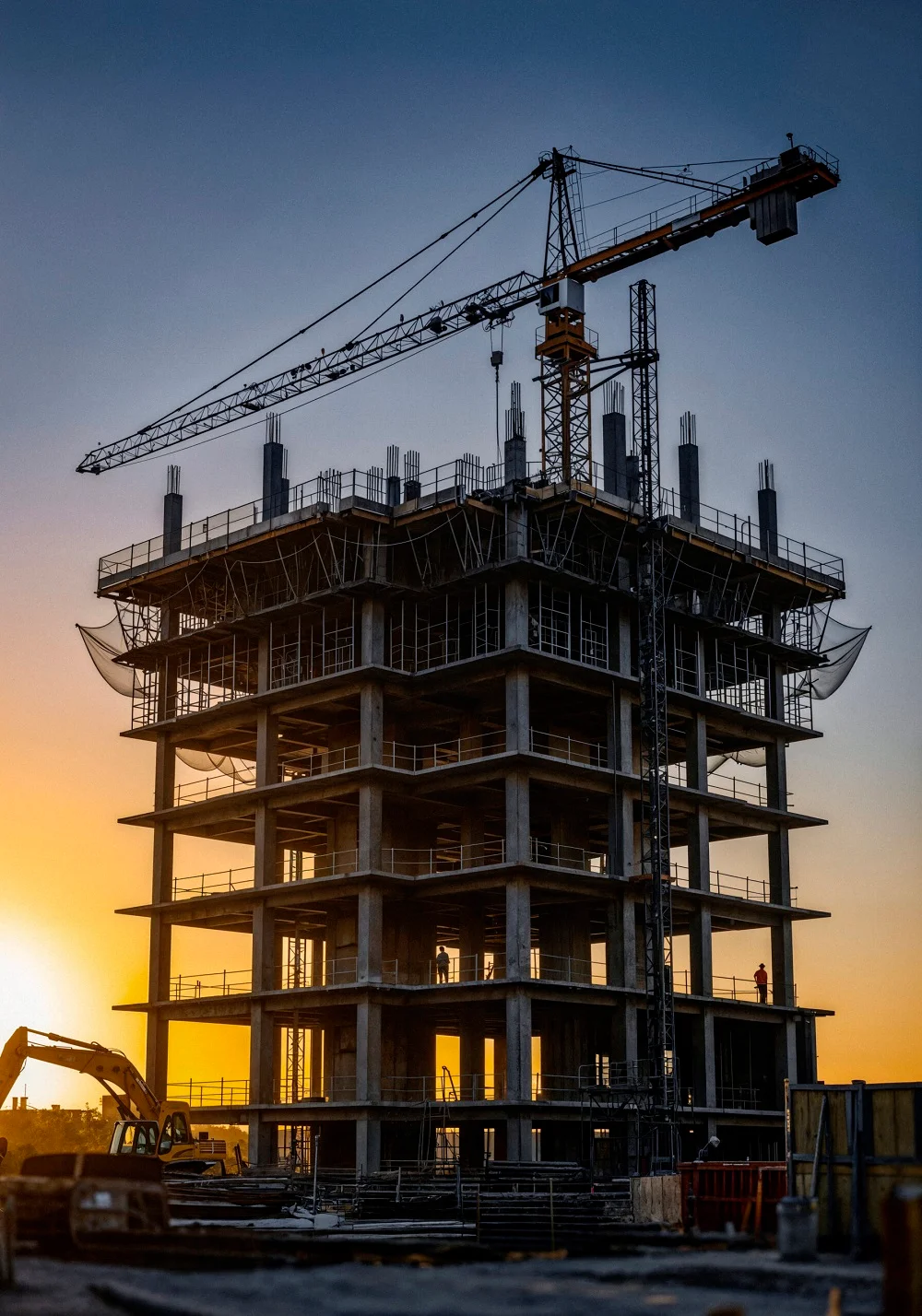 construction-high-rise-building-sunset-scaled